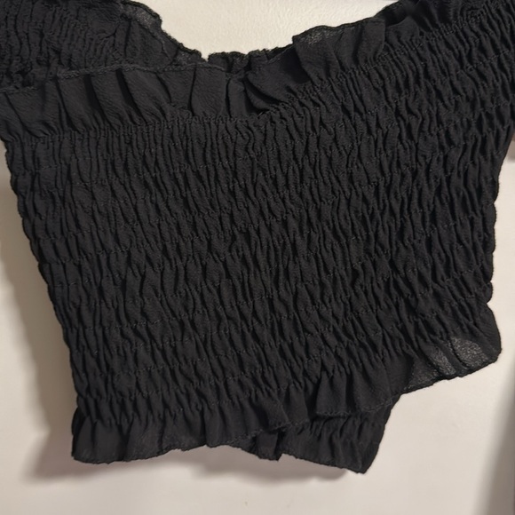 Bandeau style black crop top - Picture 6 of 6